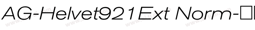AG-Helvet921Ext Norm字体转换